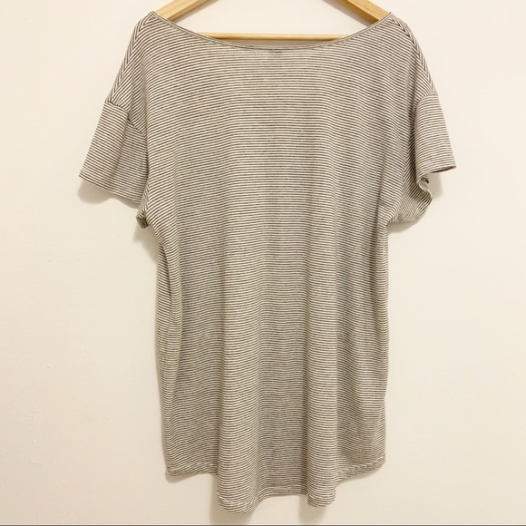 Alternative Striped Scoop Neck Short Sleeve Shirt - Picture 4 of 4